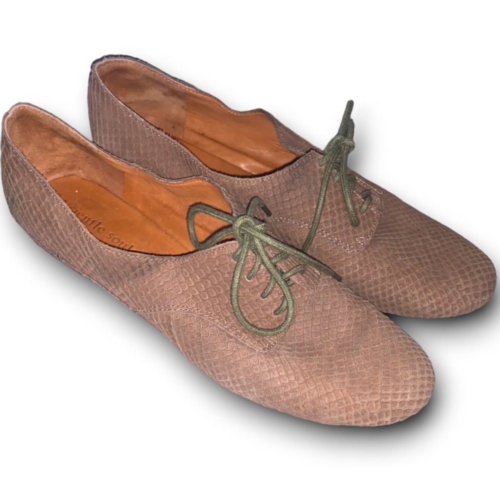 Gentle Souls Sure Bet Genuine Leather Lace-Up Shoes